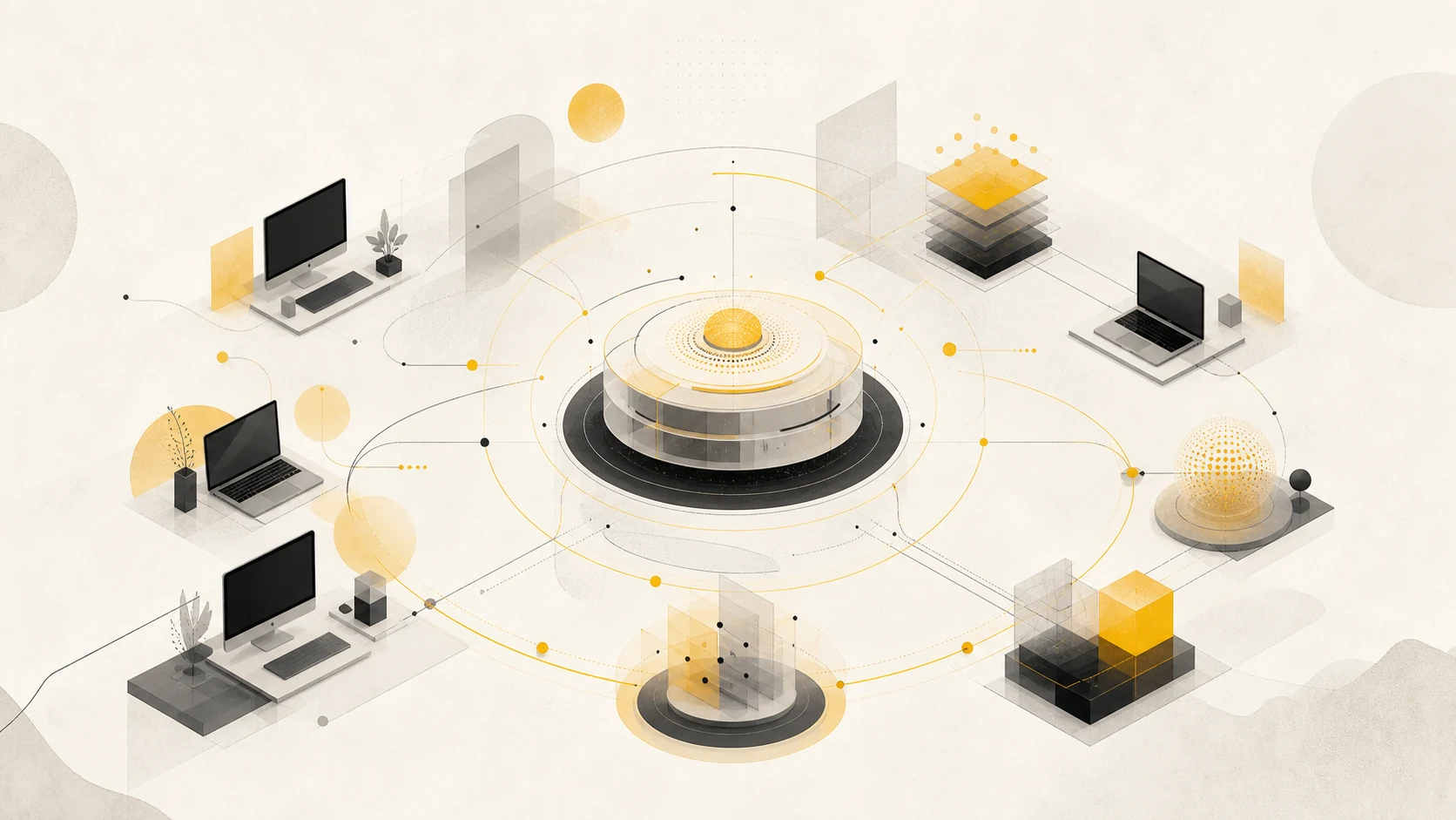 Postazioni, dati e controlli convergono in un sistema centrale di assistenza informatica continuativa